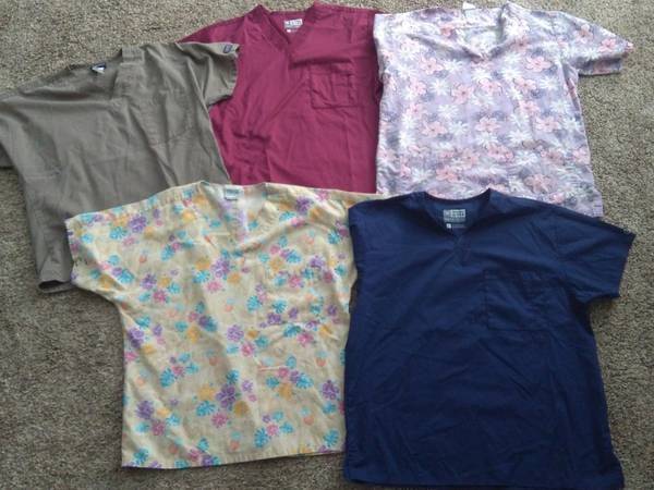 $18 for all 5 SCRUBS Tops sz Small WONDER WORK Wink Cherokee Uniform U 1
