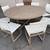 RestorationHardwareOutdoor72”RoundTeakDiningTbl&8Sidechairs$2600delivered 4 thumbnail