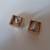 Costume Gold Basket Weave Design Post Earrings 2 thumbnail
