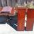 Antique Table with 2 Leafs and padded cover, Delivery avaialbe 1 thumbnail