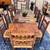 Selling Amazing Farmhouse or Mexican Refractory Dining table for 8-10 24 thumbnail