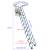 Blue-white Loft Wall Ladder Stairs Extension Folding Stairs #022443 6 thumbnail