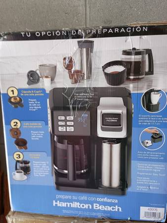 Hamilton Beach. Cafeteria trio flex brew 1