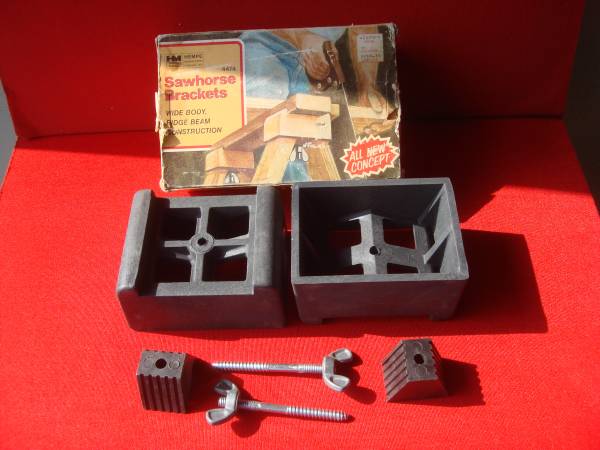 PAIR OF NEW HEMPE SAWHORSE BRACKETS 1