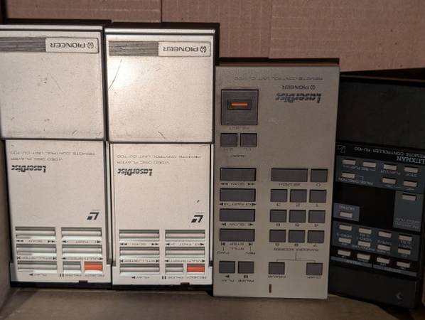 Pioneer Lazer Disc remotes, three for $25 1