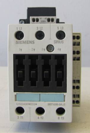 Siemens 3RT1036-3A.0 Contactor Motor Starter 60A 690V 60 Amp 3 Phase 1