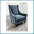 H D Buttercup Valencia Wingback Chair, Ink 3 thumbnail