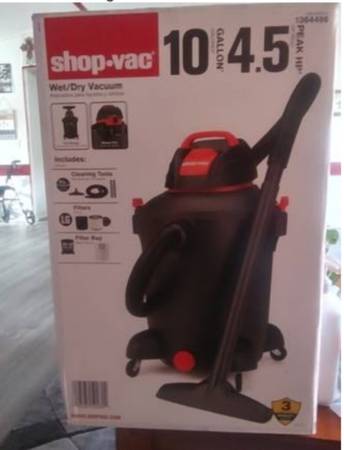 Shop-Vac. new 10-Gallon Corded Portable Wet/Dry Shop Vacuum/blower 1