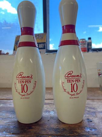 Jim Beam 10 pin bottles 1