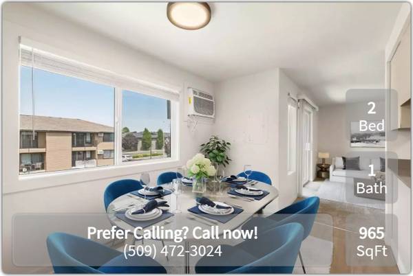$1,395 / 2br - 965ft2 - $1395!Everything you want & MORE! 965 sq ft 2 bed, 1 bath available! (Walla Walla)64015131406337122