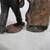 Amish Husband & Wife Vintage Cast Iron Figures 4/7/8" Tall 10 thumbnail