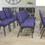 HERCULES Series 18.5''W Stacking Chair in Royal Purple Fabric 12 thumbnail