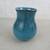 DeSilva Italian Glazed Terracotta Turquoise Pitcher 6 3/4" Tall 2 thumbnail