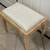 New Sofia Rattan & Mahogany Wood Ottoman Bench White/Natural Brown 3 thumbnail