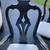 Gorgeous Black French 6 Arm Bowman Dining Room or Accent Chairs 2 thumbnail