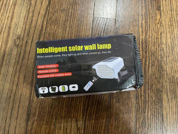 Solar Motion Sensor LED Wall Light with Mounting Bracket 1