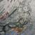 Satin wall rug with embroidery of heavenly scene, size 34"x34" 6 thumbnail