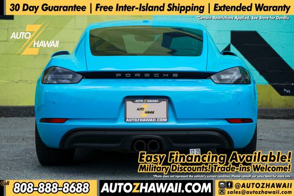 2018 Porsche 718 Cayman Coupe 2D [ Finance Available ] - $37,995 (609 waiakamilo road | www.autozhawaii.com)63617668087171124