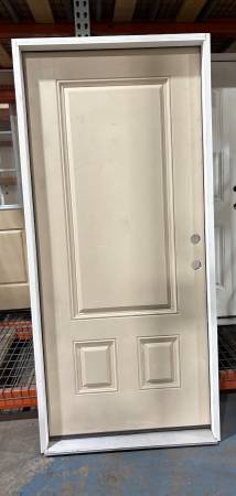 New 36" 3 Panel LH Inswing Fiberglass Exterior Entry Door 1