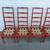 6 Vintage Ladder-Back Dining Chairs With Woven Seats 6 thumbnail