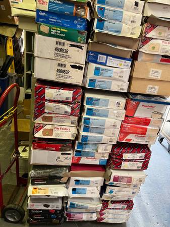 Office Supplies…5 boxes of various file folders for $50 1