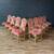 Set of 8x French Style Painted & Carved Wood Dining Chairs, c.1950’s 1 thumbnail