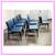 Carl Hansen & Søn Embrace Collection Blue Leather Dining Chairs, Set 2 thumbnail