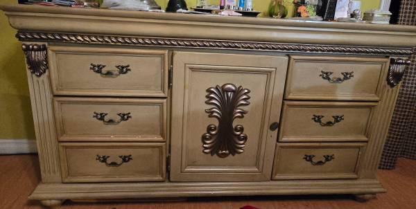 Solid wood dresser and night stand  (one) 1