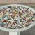 Glass Table with Coastal Florida Shell Décor – 48" Round 7 thumbnail
