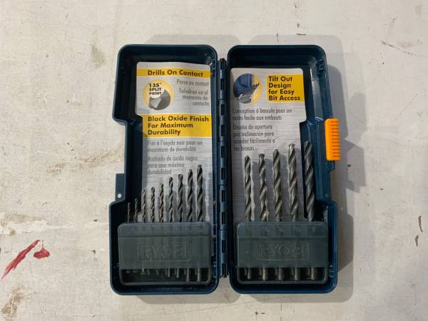 Drill Bit Set 15 pc. 1/16’ -1/4” 1