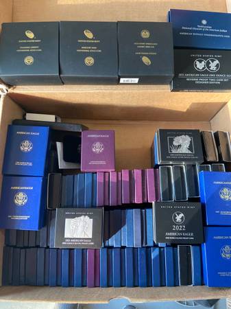 Empty US mint boxes 1