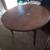 Round table solid wood Antique, on wheels 1 thumbnail
