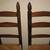 Antique Rustic Hand Craft Ladder Back Wooden Chairs w/ Rush Rope Seats 4 thumbnail