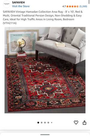Great vintage rug for living room - $100 (DC)63471085666563121
