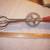 Vintage A & J High Speed Super Center Drive Egg Beater Mixer Red Wood 2 thumbnail