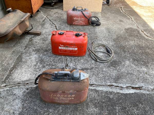 Old Johnson/ Evinrude Fuel tanks 1