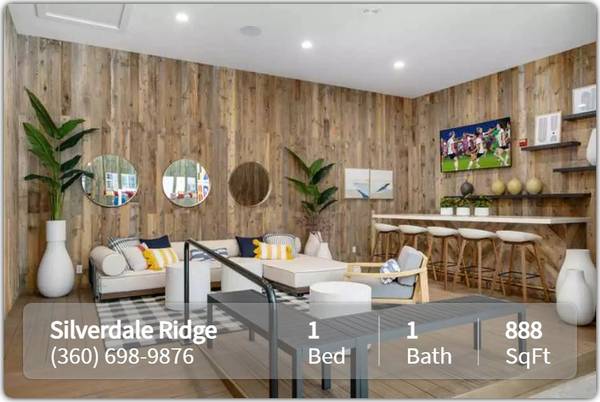 $1,755 / 1br - 888ft2 - Just right for you! 1 bed, 1 bath. Amazing location in Silverdale (Silverdale)63944962644355121
