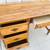 Desk writing table old school craftsmanship solid maple wood 45 " wide 5 thumbnail