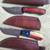 custom handmade real damascus hunting knife 3 thumbnail