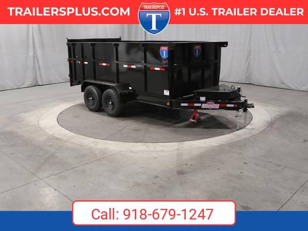 2026 Interstate 7X14 LoadRunner Bumper Pull Dump Trailer Black 1