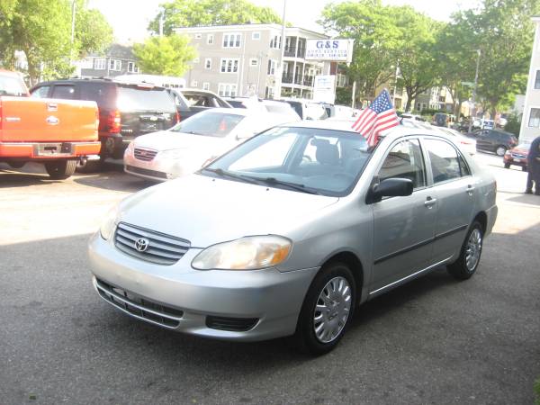 2003 Toyota Corolla CE - $3,299 (4455 WASHINGTON ST, ROSLINDALE, MA 02131)63623750835331122