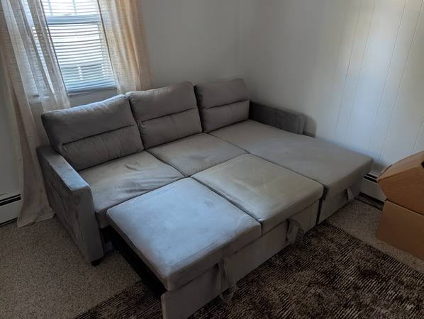 Queen size sofa bed with storage 1