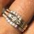 Brand New 3 pieces Natural  Diamond engagement and weeding ring in 14K 1 thumbnail
