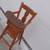 Vintage Mid Century Small Wooden Child's Highchair Swing Tray Doll 1 thumbnail
