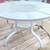 White Aluminum Metal Outdoor Lounge Coffee Cocktail Table Patio Porch Backyard G 2 thumbnail