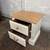 Vintage pine and white country shabby chic 2 drawer nightstand 4 thumbnail