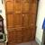 Large Oak Hidden Office Cabinet 4 thumbnail