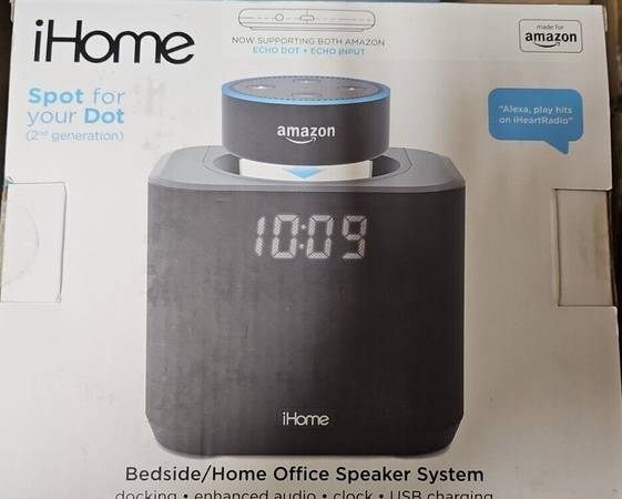 Amazon Echo Dot & iHome Speaker System - NEW 1