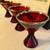 Set of 4 Antique Art Deco Paden City Depression Era Ruby Red Cocktail 2 thumbnail