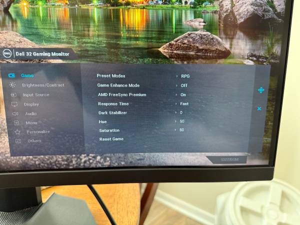 Dell 32” Curved Gaming Monitor with Logitech Keyboard and Mouse - $200 (Reno)63471087782531123